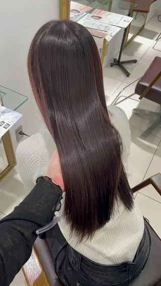 ロング カラー ハイトーンカラー 🤍🫧 長井 律のヘアスタイル