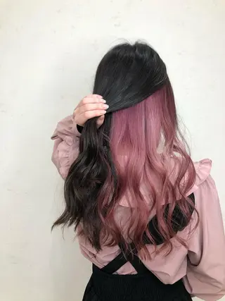 ロング カラー ヘアアレンジ 太白区白髪ぼかし/ ボブカット/千葉達人のヘアスタイル