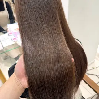 ロング カラー ヘアアレンジ ブリーチなしカラー /ベージュ/安形翔のヘアスタイル