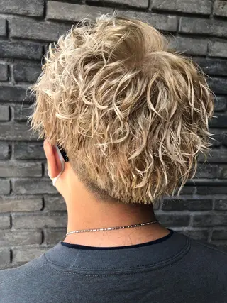 パーマ メンズ 佐伯 凌太郎のヘアスタイル