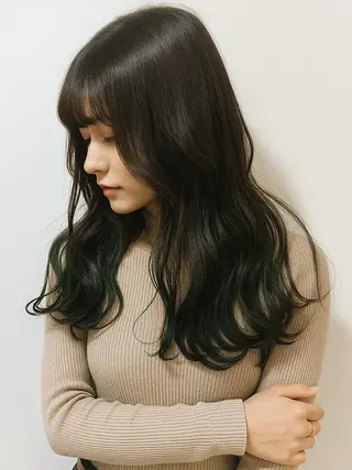 セミロング カラー 高尾亮輔/ ボブ特化美容師のヘアスタイル