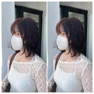 ショート カラー パーマ 富原 そらのヘアスタイル