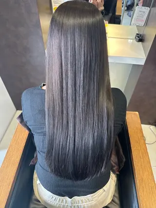 ロング カラー 海外風パーマ 健人のヘアスタイル