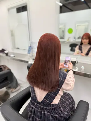 ロング カラー 中韓レイヤー/ ブラウン🤎はやとのヘアスタイル