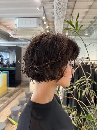 ミディアム パーマ ANY/須田 麻人/ハードパーマのヘアスタイル