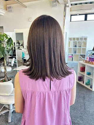 ミディアム 大森 有紗のヘアスタイル