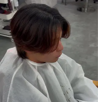 ミディアム メンズ メンズパーマ特化 🔥韓国ヘア職人🔥のヘアスタイル