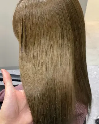 ロング オリーブ🌿ブリーチ なし◎Azusaのヘアスタイル