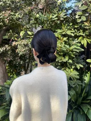 ミディアム ヘアアレンジ 🎗️【ヘアセット 美眉】吉川玲🎗️のヘアスタイル