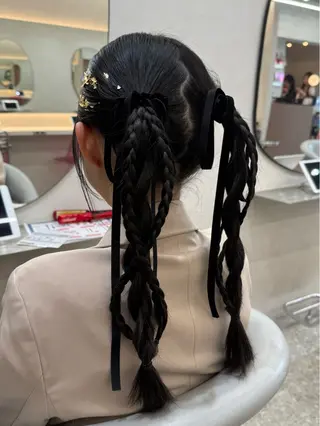 ロング カラー ヘアアレンジ なな💎韓国系/ 渋谷💎のヘアスタイル