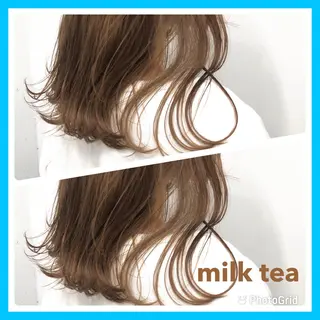 セミロング カラー 🎨絶対に褒められる "店長"鈴木貴彦🎨のヘアスタイル