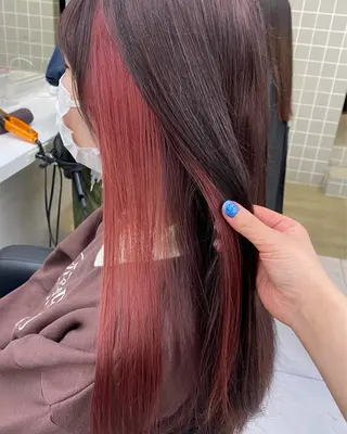 ロング カラー ダブルカラー/ 横浜/JURIのヘアスタイル