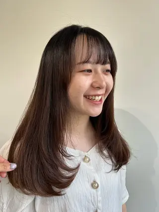 ロング 新潟/万代/レイヤー 韓国風/明間未来のヘアスタイル