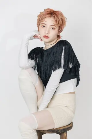 ショート hoNua. 栄/透明感カラーのヘアスタイル