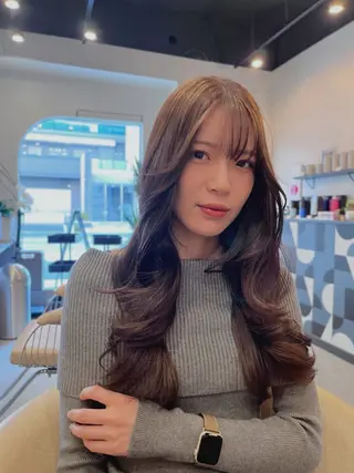 ロング カラー dogstar小林諒 レイヤー/パーマのヘアスタイル