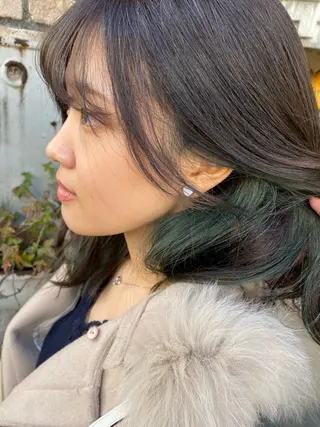 ミディアム カラー パーマ ヘアアレンジ メンズ お任せヘア☘️☘️ 及川渚のヘアスタイル
