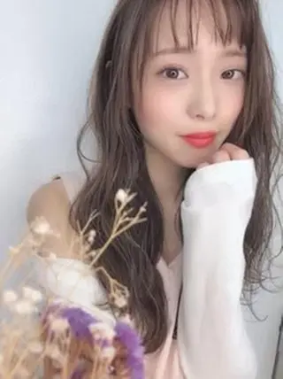 ロング レイヤーカット・ 縮毛矯正 星野のヘアスタイル