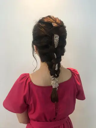 ミディアム カラー ヘアアレンジ stylist/蛯谷 珠里のヘアスタイル