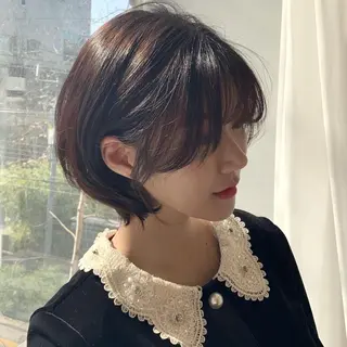 ショート カラー モテヘア/グレージュ /ボブ/前原汐🎐のヘアスタイル