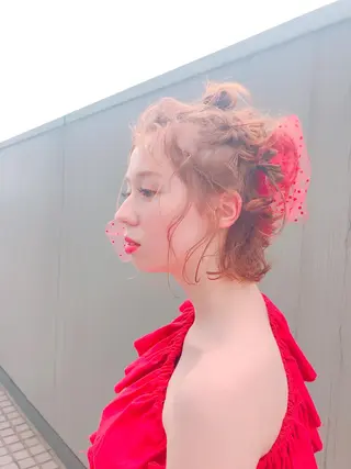 ヘアアレンジ 似合わせ艶髪カラー ❤️ハダユミのヘアスタイル