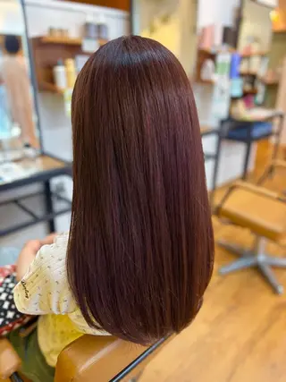 ロング カラー カネコ ナナミのヘアスタイル