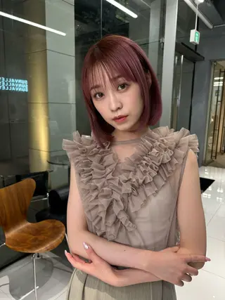 ミディアム 飯ヶ谷 成海のヘアスタイル