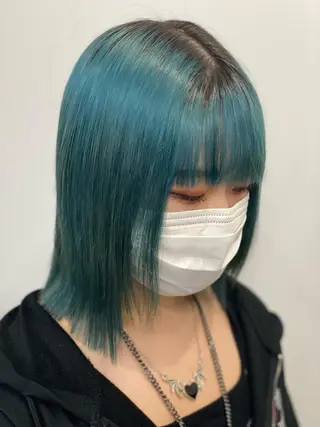 ショート カラー sunc所属・梅田l大人韓国ヘア レイヤー×艶カラーのヘアスタイル