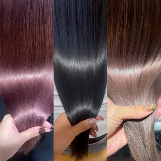 セミロング カラー ひなた 艶カラー/渋谷のヘアスタイル