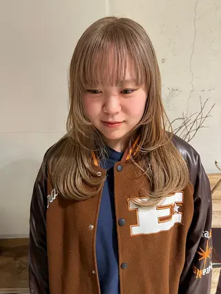 セミロング 松本 夏海のヘアスタイル