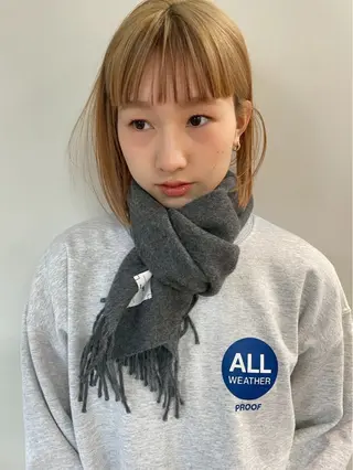 カラー miku/天神 艶カラーのヘアスタイル