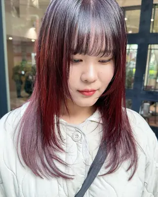 ロング カラー yukie🌷 /暖色🍒梅田サロンのヘアスタイル