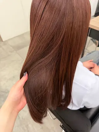 セミロング カラー 💟艶カラー・トリー トメント/リサ🤍のヘアスタイル