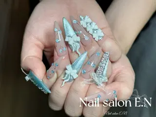 ネイル E.N🦋 長さ出し/持ち込みのネイルデザイン
