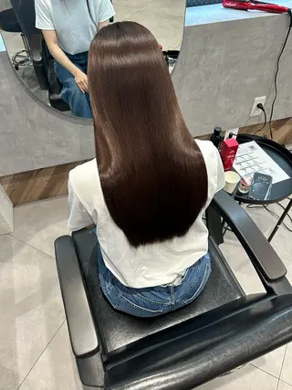 セミロング 柴田樹/大人可愛い 艶髪カラー/髪質改善のヘアスタイル