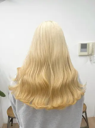 ロング カラー パーマ ヘアアレンジ メンズ キッズ ネイル マツエク・マツパ アイブロウ nico TOKYO 渋谷所属・ブリーチ　ハイトーン 特化🌈フジタハルキのヘアスタイル