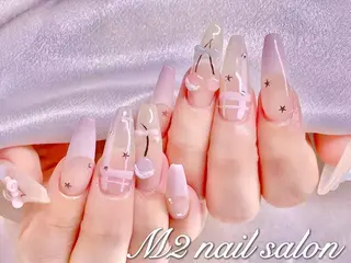 ネイル 長さだし専門店 M2　rikaのネイルデザイン
