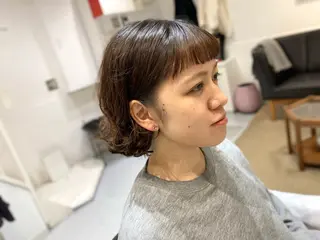 パーマ 児玉 りなのヘアスタイル