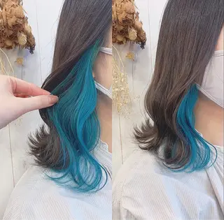 カラー 渋谷:インナーカラー ／🍒エリカ🍒のヘアスタイル