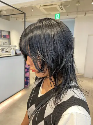 セミロング 🎀ボブ+ハイトーン シュカ👶🏻のヘアスタイル