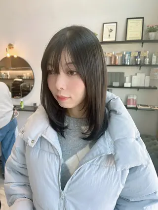 ミディアム 垢抜け/イメチェン color🦩ちあきのヘアスタイル