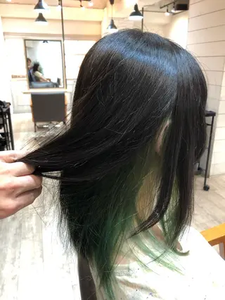 セミロング カラー 柏/春日竜次 /髪質改善縮毛矯正のヘアスタイル