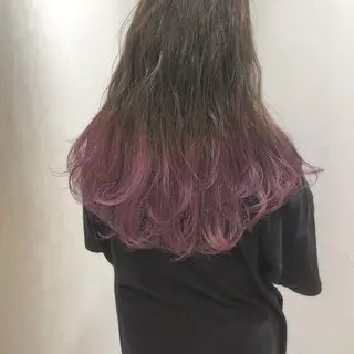 ロング カラー 江原 彩華のヘアスタイル