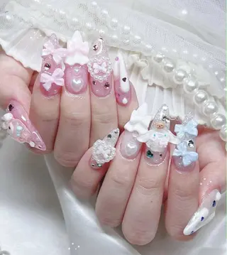 ネイル 🩷JiSu🩷 チップ長さ出し専門のネイルデザイン