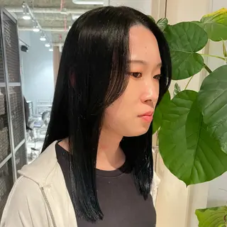 セミロング 久永 香奈子のヘアスタイル