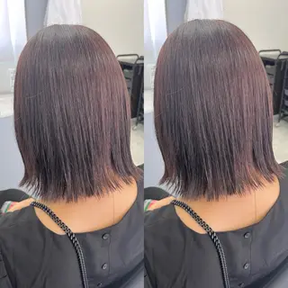 ミディアム 透明感カラー🪿🤍 顔まわりカットのヘアスタイル