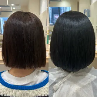 ミディアム カラー 宮原 佑莉のヘアスタイル