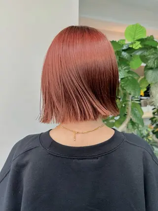 ショート カラー レイヤーパーマ＊ 顔まわり似合わせのヘアスタイル