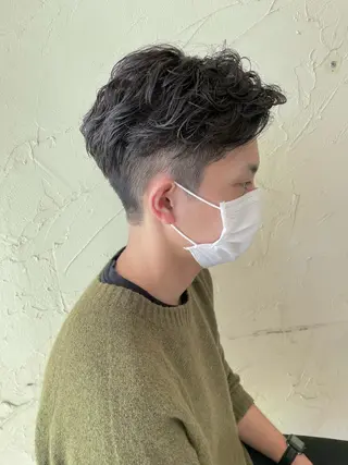 ショート パーマ メンズ メンズ特化/パーマ指 名No.1/百瀬太郎のヘアスタイル