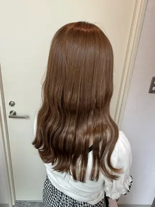 ロング 束感まつエク/ カットモデルくるみのヘアスタイル