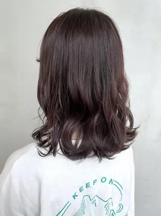 ミディアム カラー パーマ ヘアアレンジ ITbyALBUM 松戸のヘアスタイル